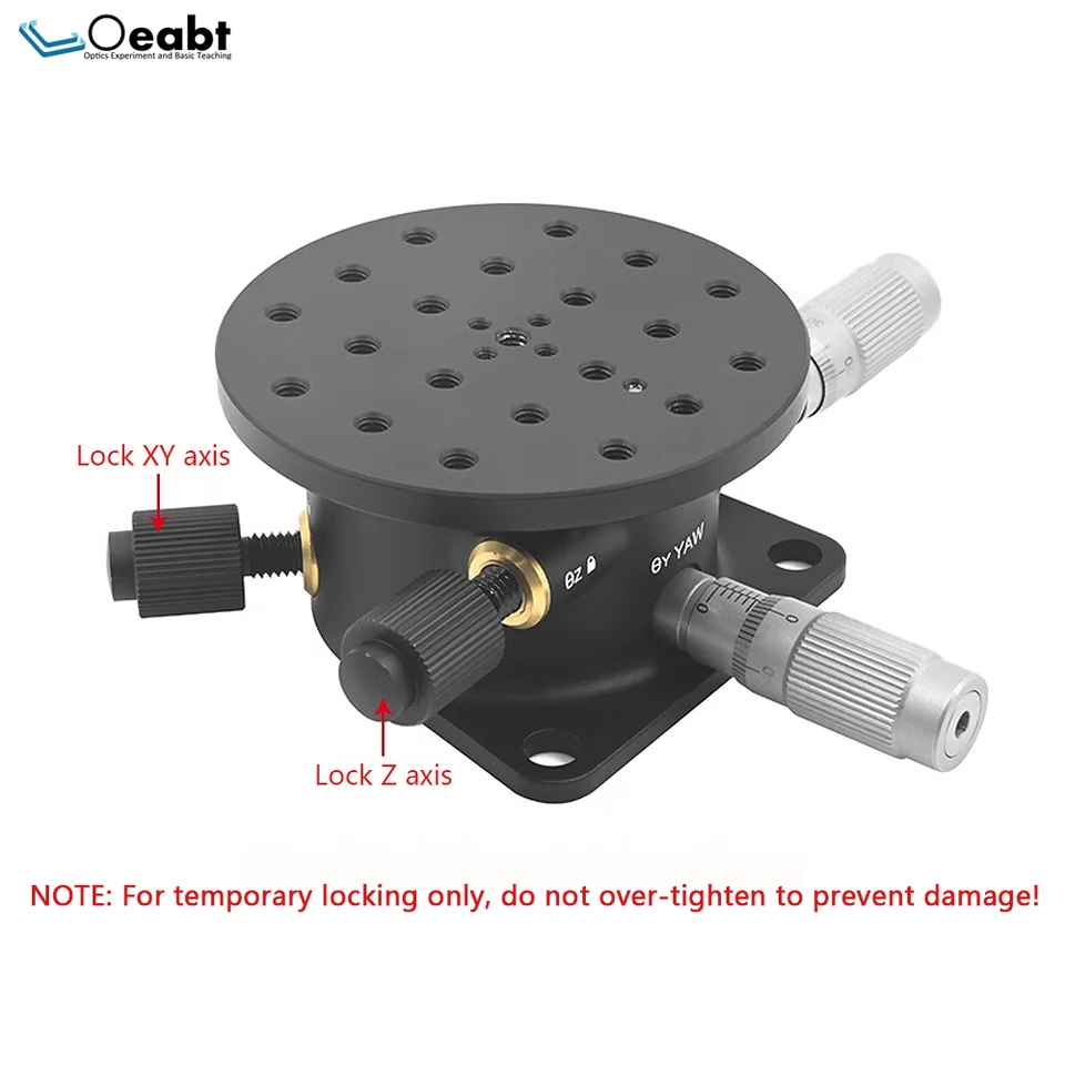 TAP-TR Tip Tilt and Rotation Stage Angle Stage XYZ Axis Tilt and