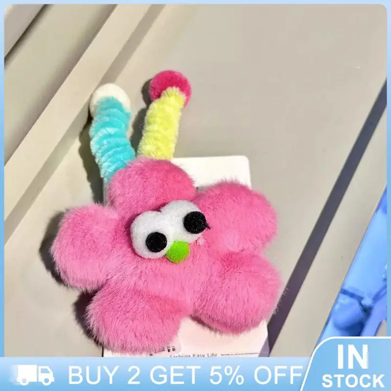 Playful Cartoon Hairpin Ugly And Cute Long Tail Phrase Side Clip Unique Weird Bar Hairpin Practical Cartoon Lovely Plush