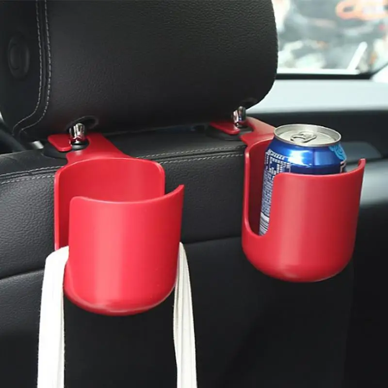 Back Seat Cup Holder Hangable Drink Cup Holder For Car Seat Back Multifunctional Car Interior Organizers Cup Rack Easy