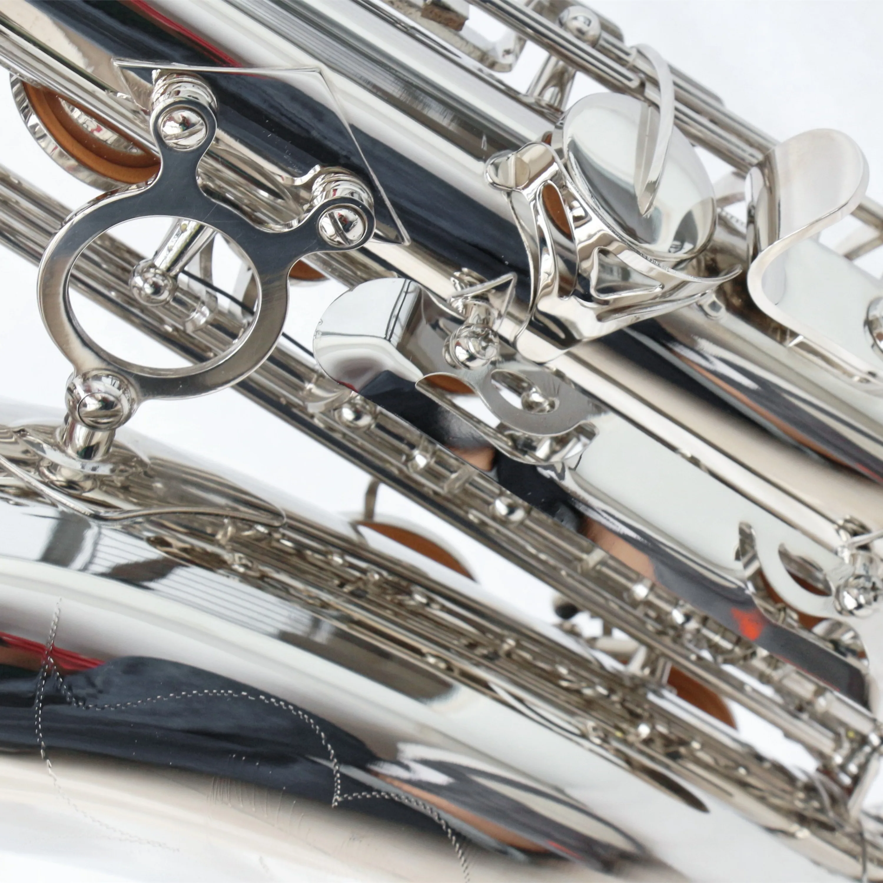 Hooqu Высококачественный посеребренный никелированный саксофон Красивая поверхность Идеальный звук Альт-саксофон Доступная цена Саксофон Альт