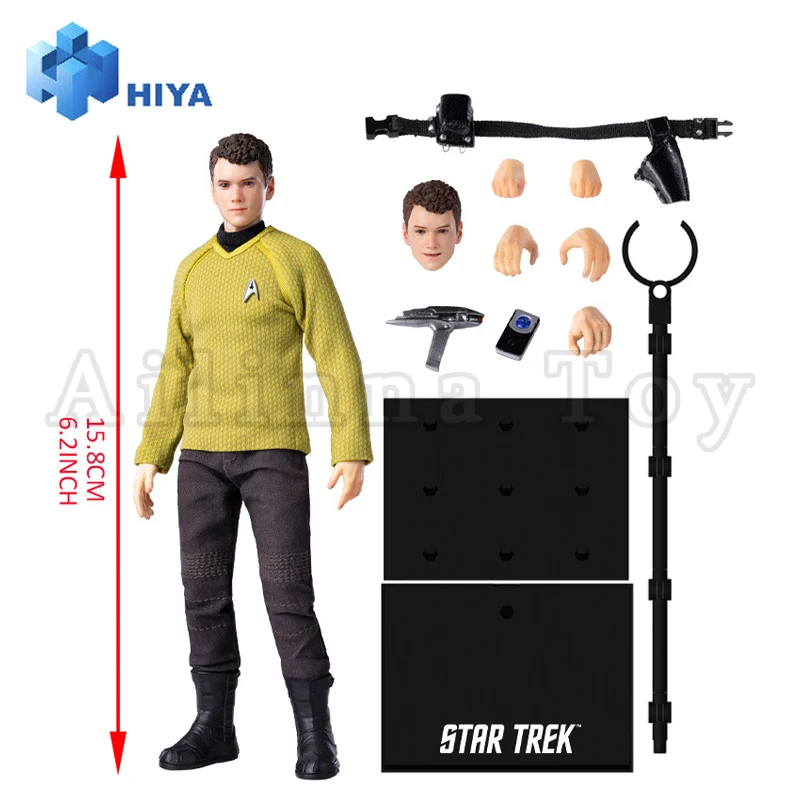 [Pre-Order] Hiya 1/12 16Cm Action Figure Exquise Super Serie Ster Trektocht 2009 Chekov Anime Voor Cadeau