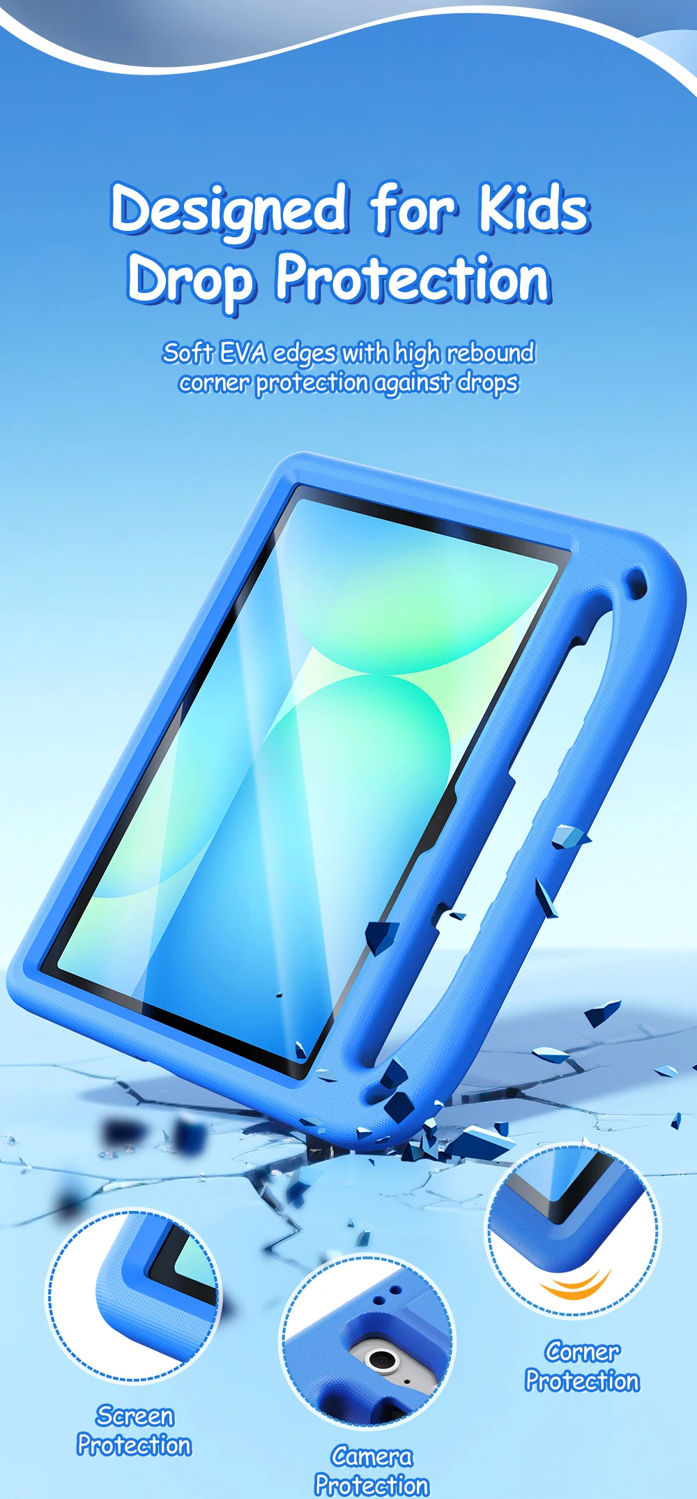 DUXDUCIS stoßfeste EVA-Hülle für Kinder für Samsung Galaxy Tab S11/S10 Lite/S9 FE/S8 11 Zoll Tab A9 8.7 A11 Plus Anti-Drop-Ständer-Abdeckung – Detail 6