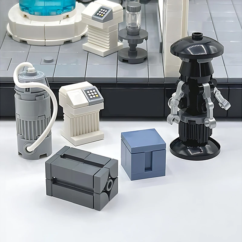 Scena della serie Space War Hoth Echo Base Medical Bay Diorama MOC - 146342   Kit di giocattoli per bambini in mattoni di assemblaggio di blocchi di costruzione di modelli