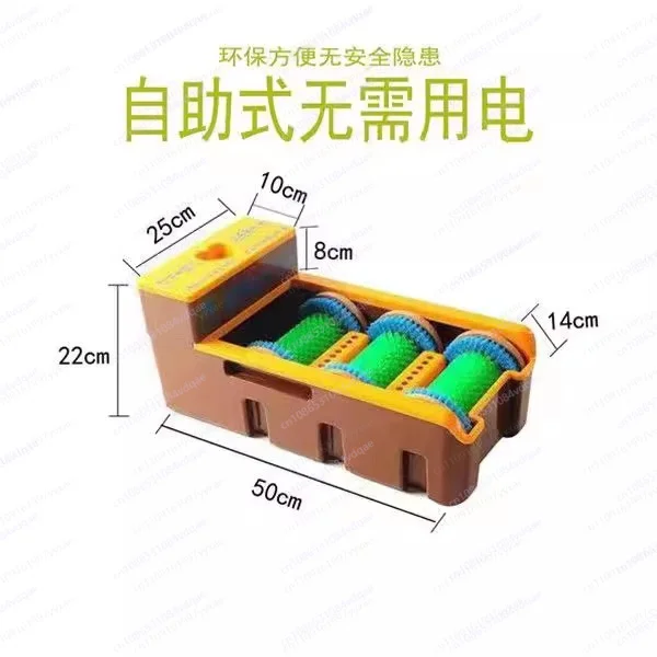 Smart sole cleaning machine | integrated brushing, dust removal and film coating, silent and installation-free