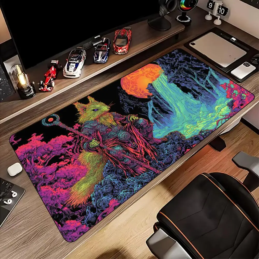 

Magic playmat Squirrel Warrior theme anime Mouse Pad rubber anti-slip Desk Mat pc accessories Gaming mat keyboard mousepad rug