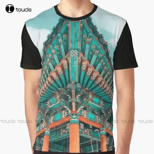 Temple In Busan Graphic T-Shirt Girl Dad Shirt Digital Printing Tee Shirts Christmas Gift New Popular Xxs-5Xl Streetwear