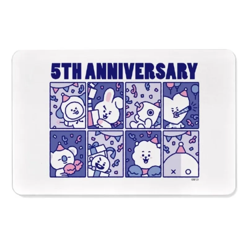 South Korea Bt21 Cute Oversized Mouse Pad Cute Art Leather Students Male and Female Non-slip Table Mat