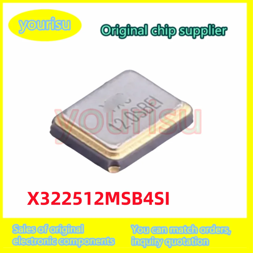 10Pcs/Lot Original 3225 SMD Passive Crystal Oscillator/YSX321SL 12MHz 0ppm 20pF X322512MSB4SI 4-Pin X322512M