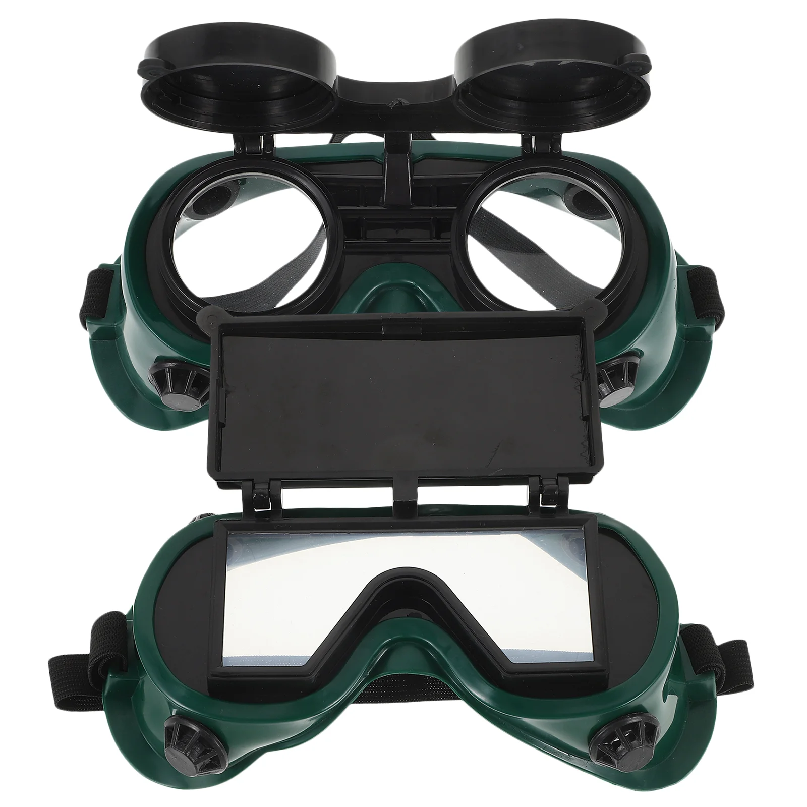 2 Pcs Goggles Welding Protective Glasses Safety Gear Dust-proof Welder Anti-scratch Lens Green