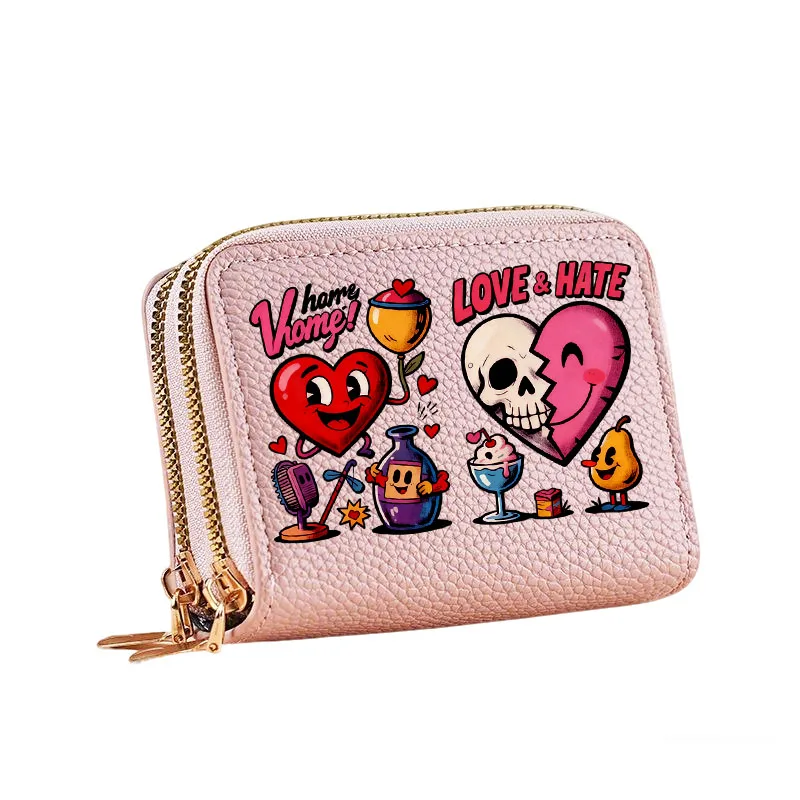 قطعة واحدة من حقيبة تخزين هدايا المهرجانات المخصصة لعيد الحب مع طبقات بسحاب مزدوج ومقصورات متعددة #5