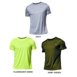 3 Pieces Multicolor Summer Short Sleeve Sport Shirt High quality Fitness Trainer Running T-shirt Breathable Sportswear Gym Shirt