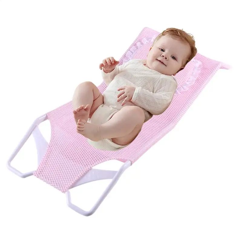 

Baby Bath Support Net Bathing Bracket Shower Cushion Comfortable Mat Pad Bathroom Support For 0-6 Months Old Children Girls Boys
