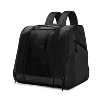 Bolsa para zapatos de esquí para deportes al aire libre, bolsa para patines, mochila de esquí multifuncional de gran capacidad con almacenamiento de esquí