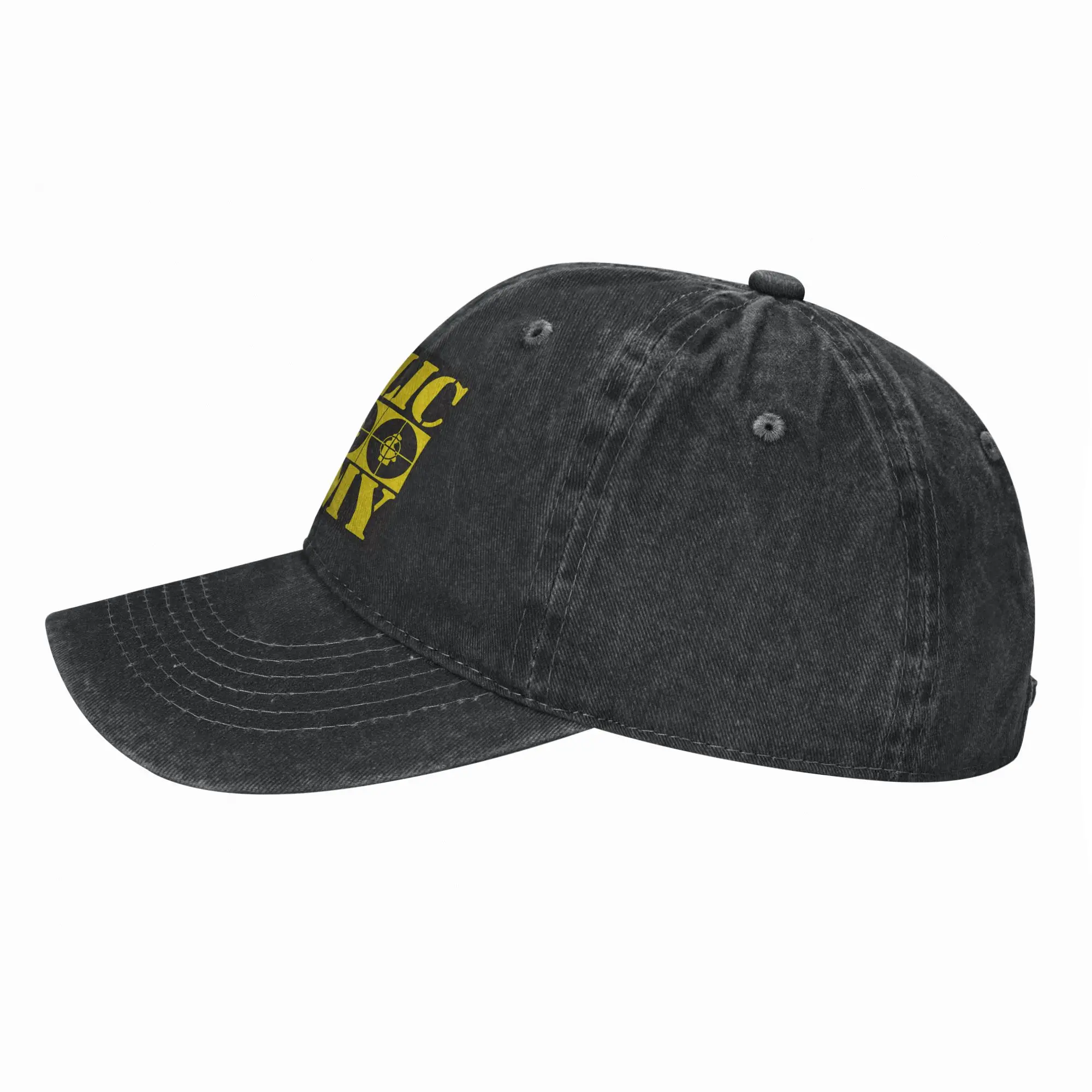 Public Enemy Official 4 Logos White Baseball Cap Sun  Hunting Camping Breathable Washed Trucker Hat Men Snapback Cap