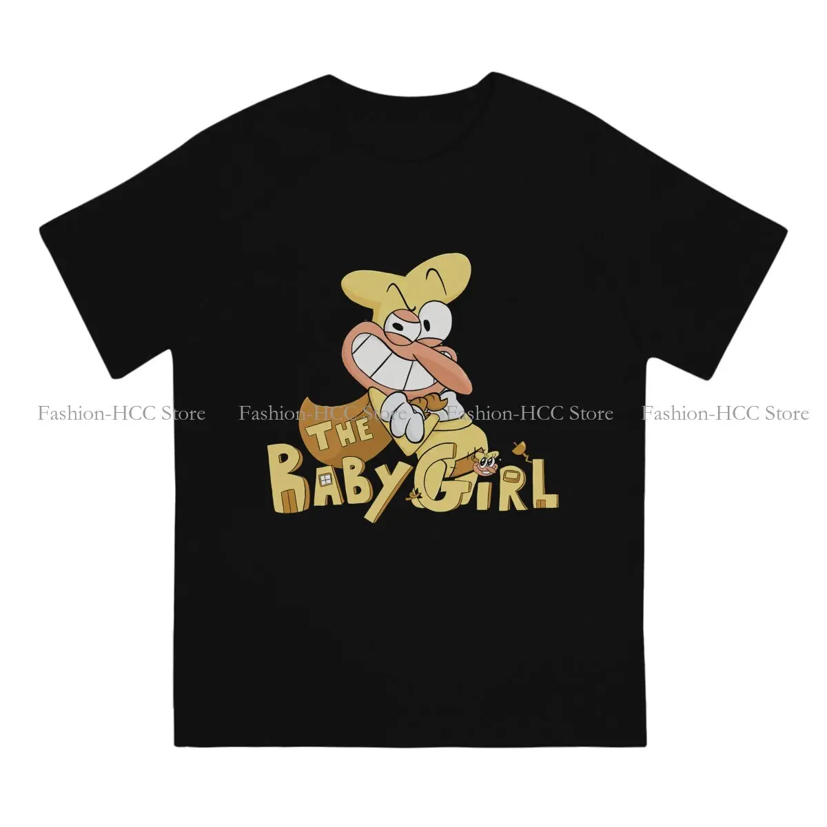 Pizza Tower Cartoon Babygirl The Noise Tshirt Homme Men's Streetwear Blusas Polyester T Shirt For Men