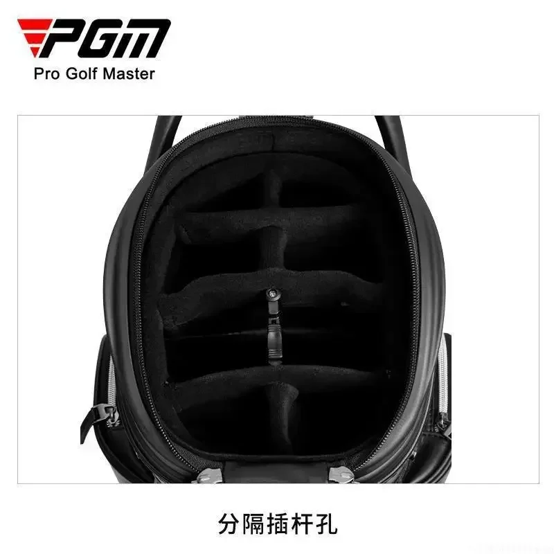 Pgm Golf Rindsleder Tasche Mode Herren und Damen Teleskop Standard Tasche Allrad Flat Push Head Layer Rindsleder Inverted Club