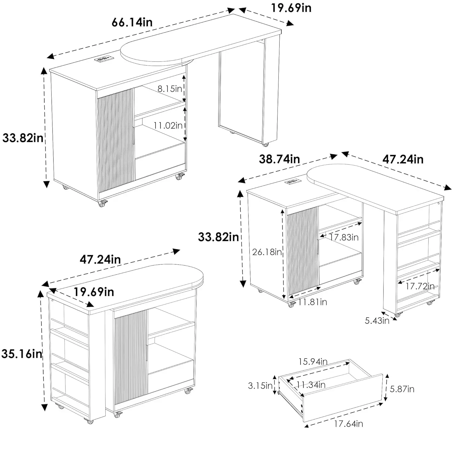 Thumbnail 2 - #27 Rolling Kitchen Islands List of Top Picks