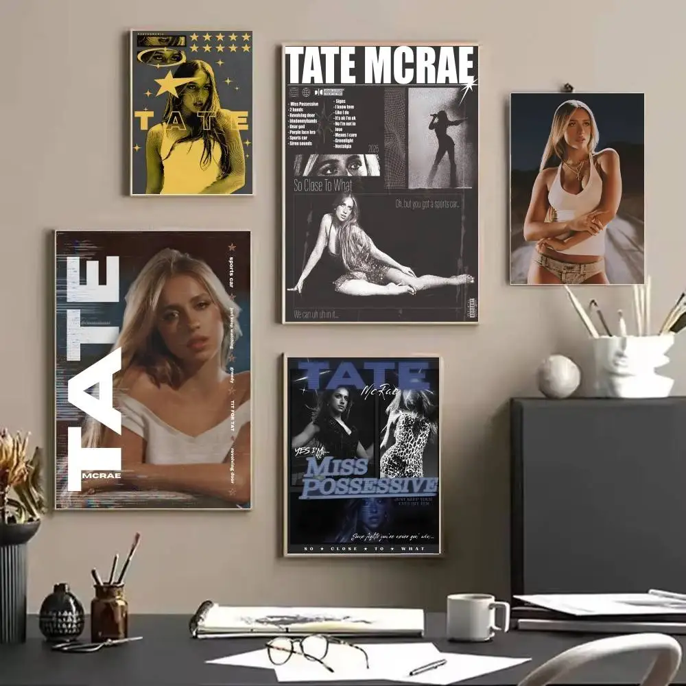 T-Tate M-McRae Singer Poster And Prints Wall Art Pictures For Modern Bedroom Game Room Home Decor