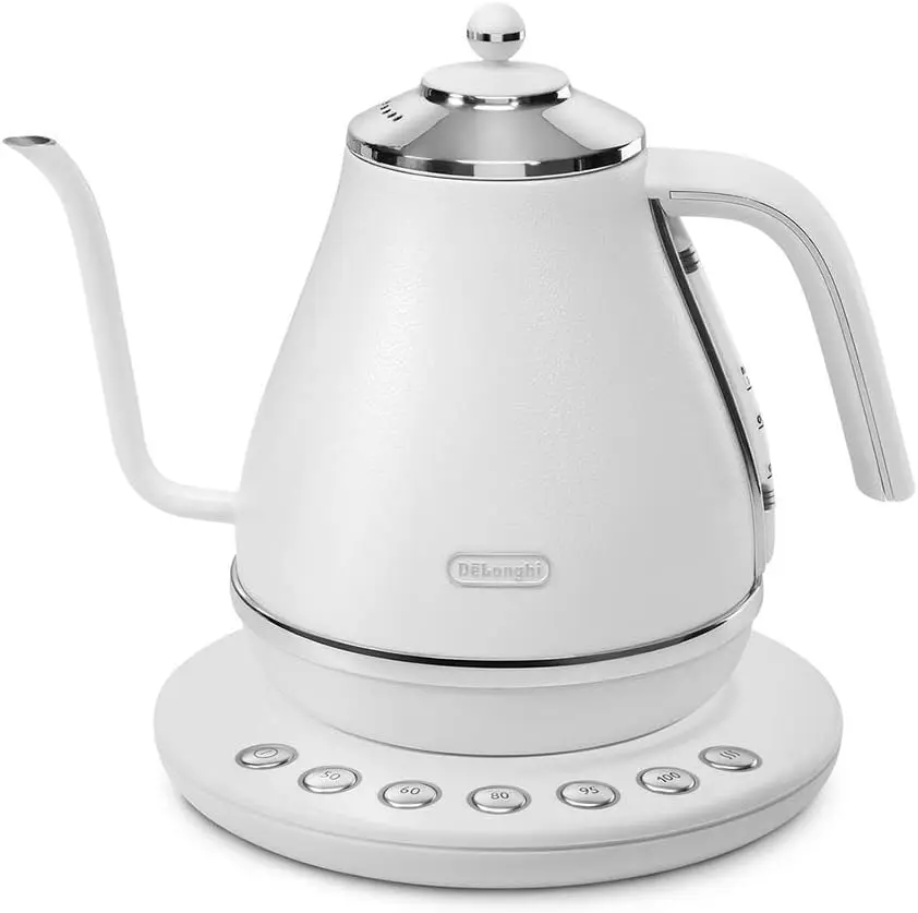 KBOE1230J-W Electric Cafe Kettle with Temperature Setting Function, 1.0 L (1.0 L) White