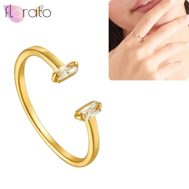 Women's 24K Gold Plated Adjustable Open Hug Ring