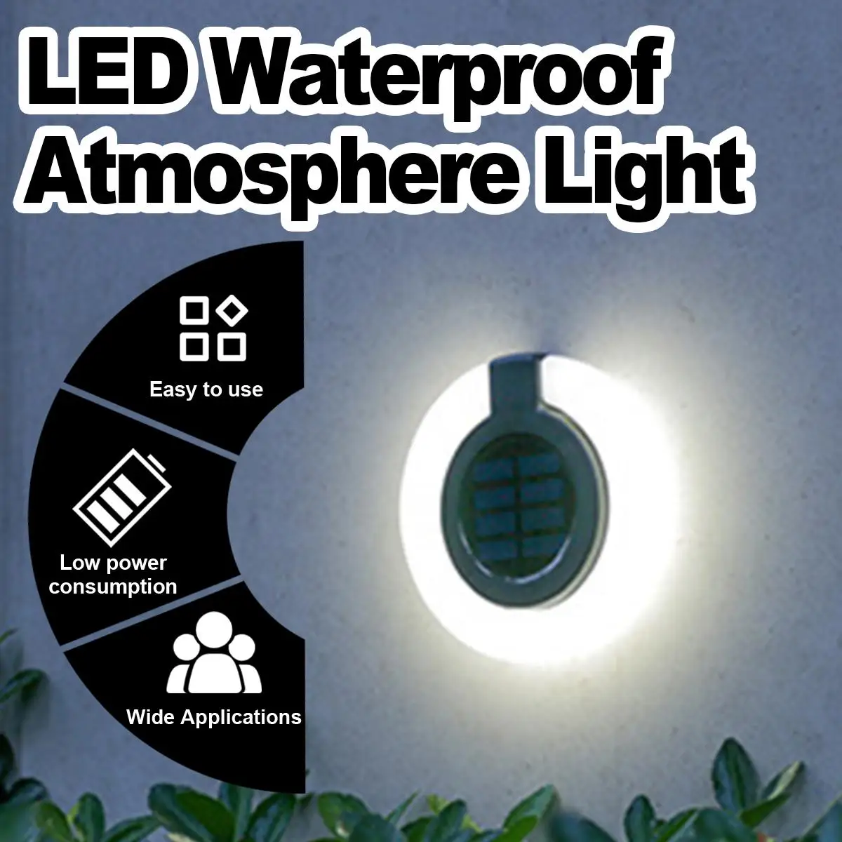 

Led Solar Waterproof Atmosphere Light Garden Powered Stairs Deck Lighting Folding Outdoor Wall Fence Lights For Patio Decoration