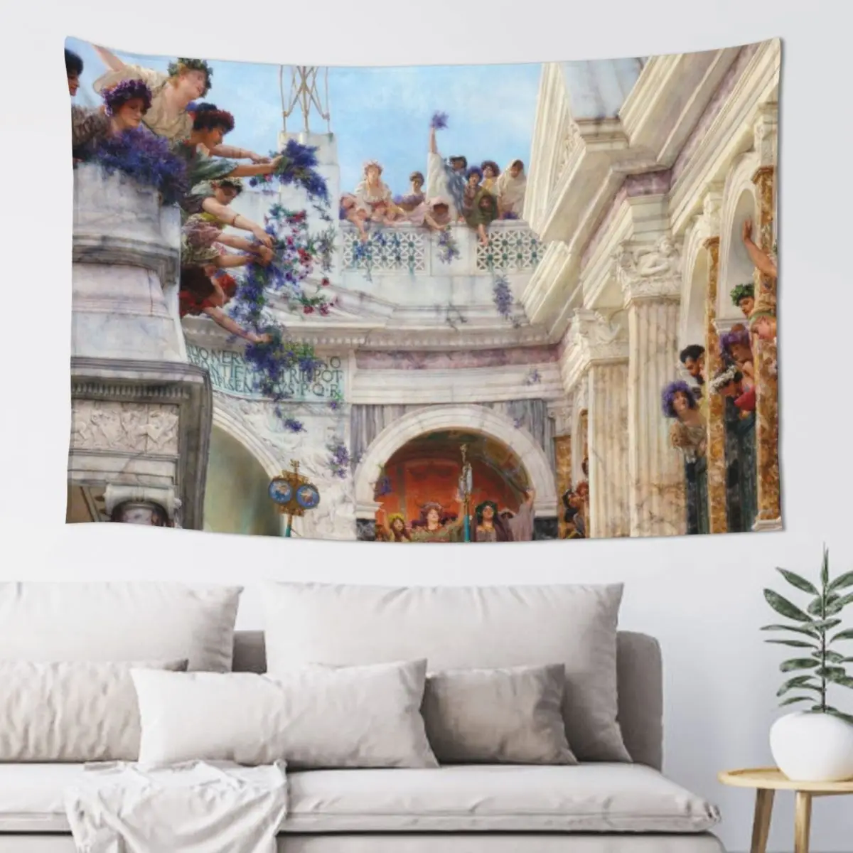 

Spring by Alma Tadema Tapestry Custom Decorations For Your Bedroom Tapestry