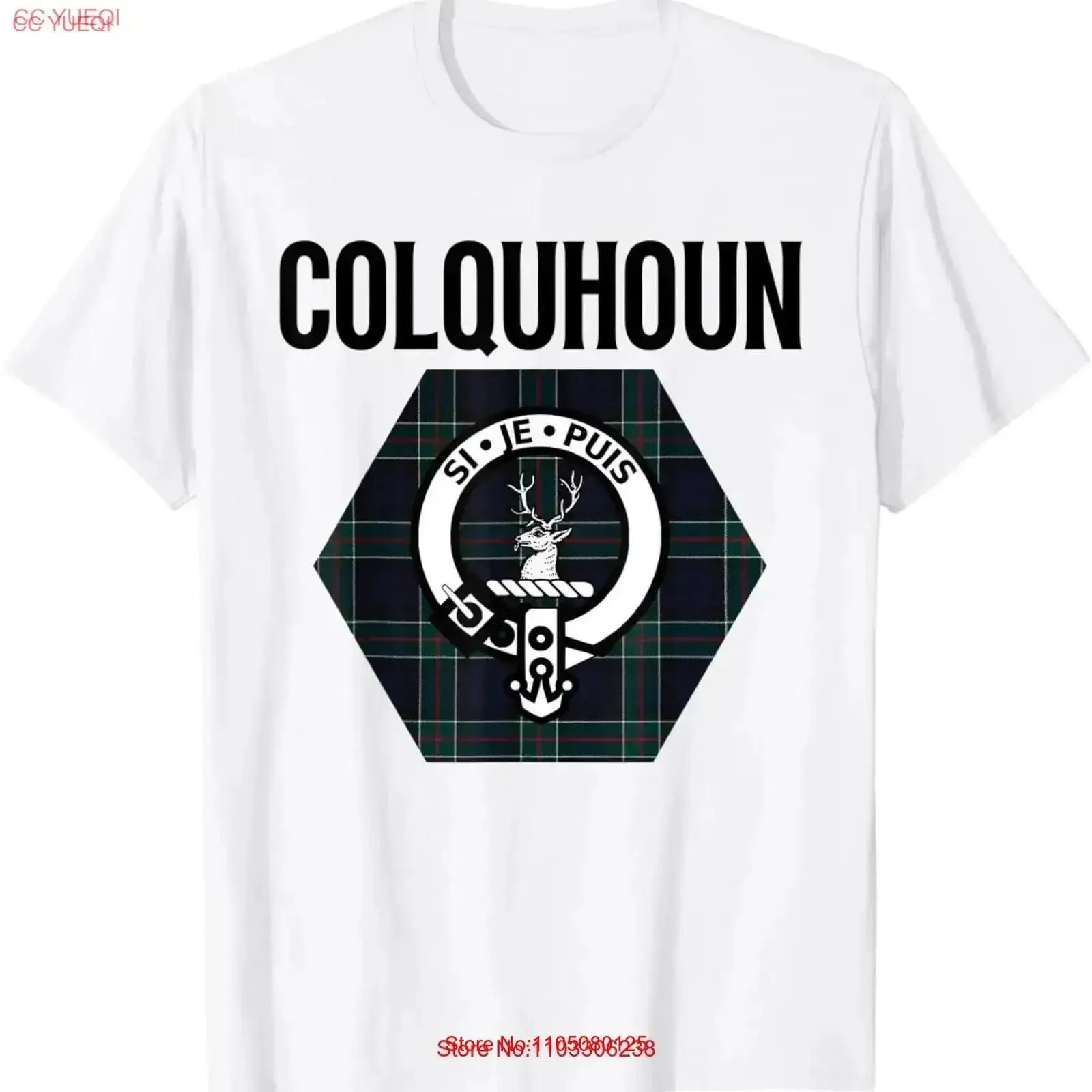 

Colquhoun Clan Scottish Name Coat Of Arms Tartan T Shirt vintage Washed Versatile designer clothes Comfortable Slightly Casual