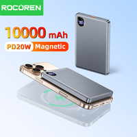 Rocoren Magnetic 20W 5000mAh Wireless Power Bank 10000mAh Thin Portable Charger External Battery for Magsafe For iPhone 16 15 14