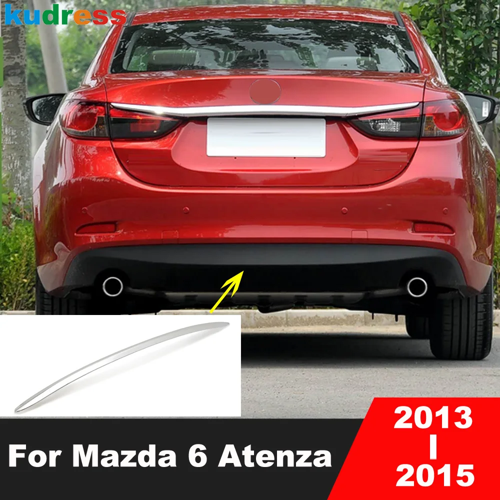 

Для Mazda 6 M6 Atenza 2013 2014 2015 хромированная нижняя крышка бампера, накладка на заднюю крышку багажника, полоса для губ багажника, автомобильные аксессуары