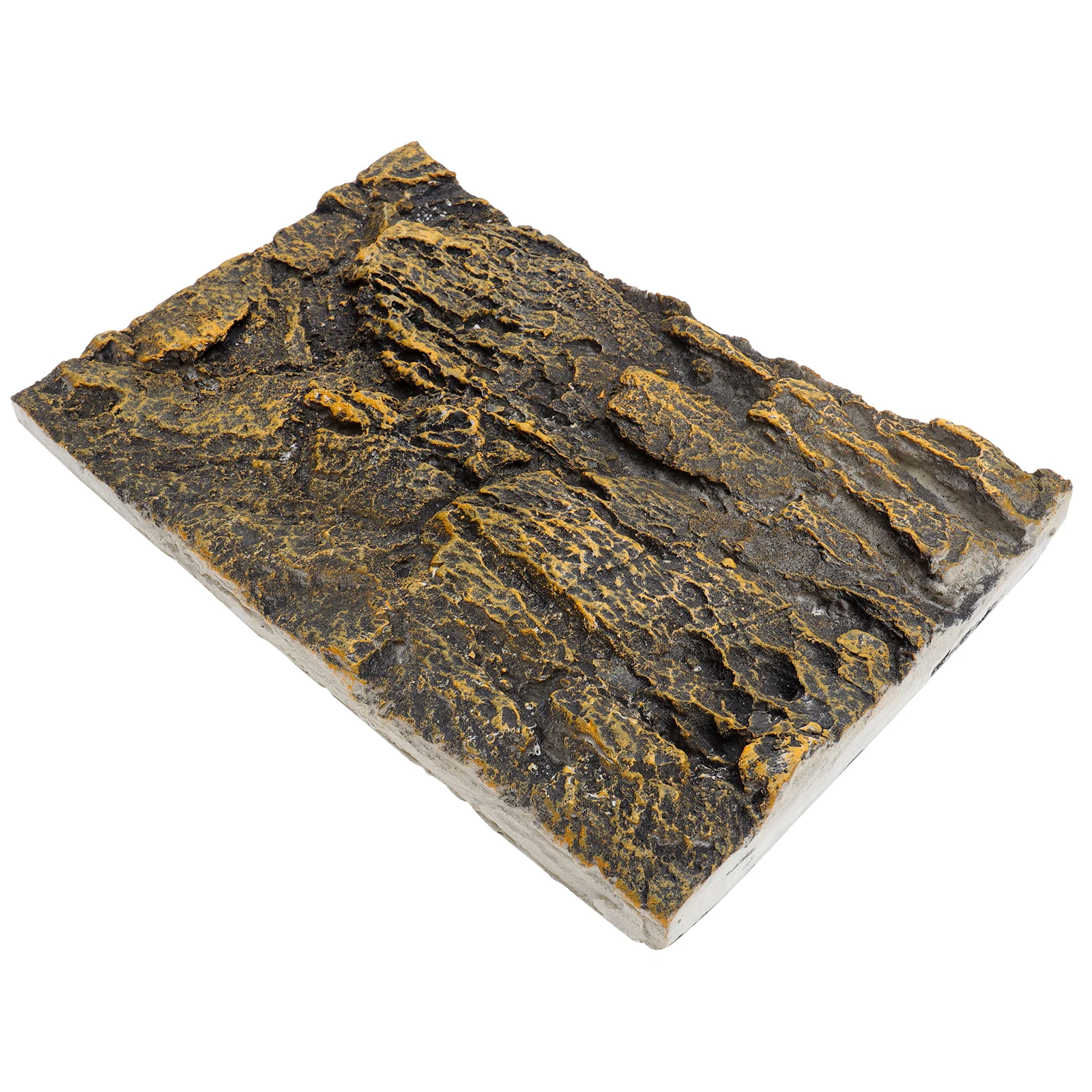 

3D Terrarium Background Reptile Tank Decor PU84-3 Cliff Yellow Rock Realistic Texture Habitat Aquarium Fish Tank Studio Room