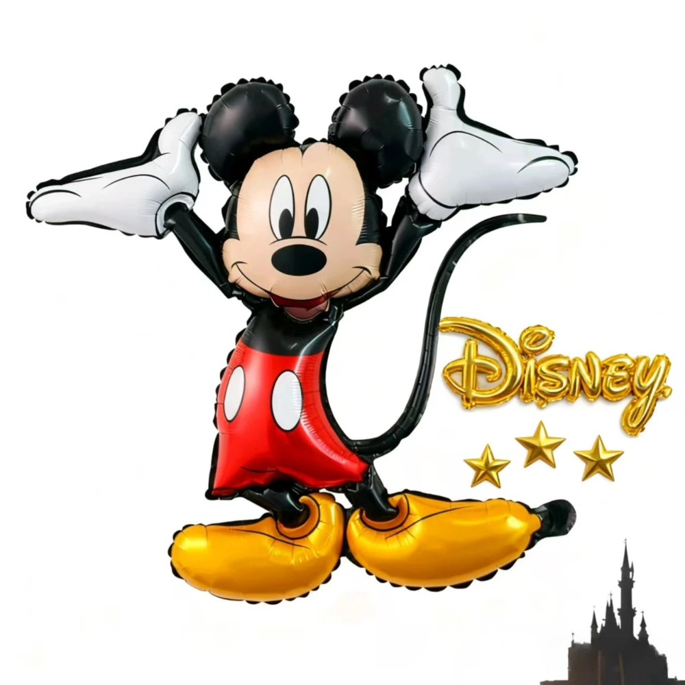 

Набор воздушных шаров из алюминиевой пленки с изображением Микки и Минни, детские украшения с Микки Маусом на день рождения, рождественские воздушные шары, украшения