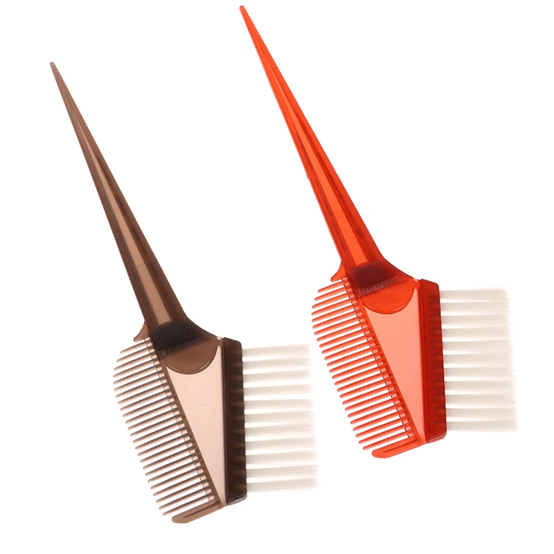 1 قطعة فرشاة تلوين الشعر على الوجهين صبغة شعر قضيب المهنية تصفيف الشعر مشط DIY بها بنفسك صالون الحلاق فرشاة الملحقات #3