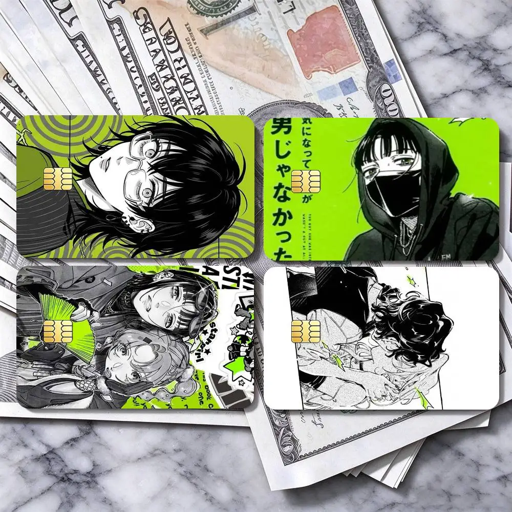 The Green Yuri Guy KiniOto Manga  Credit Card HD Stickers Easy to replace, change card style anytime as you like