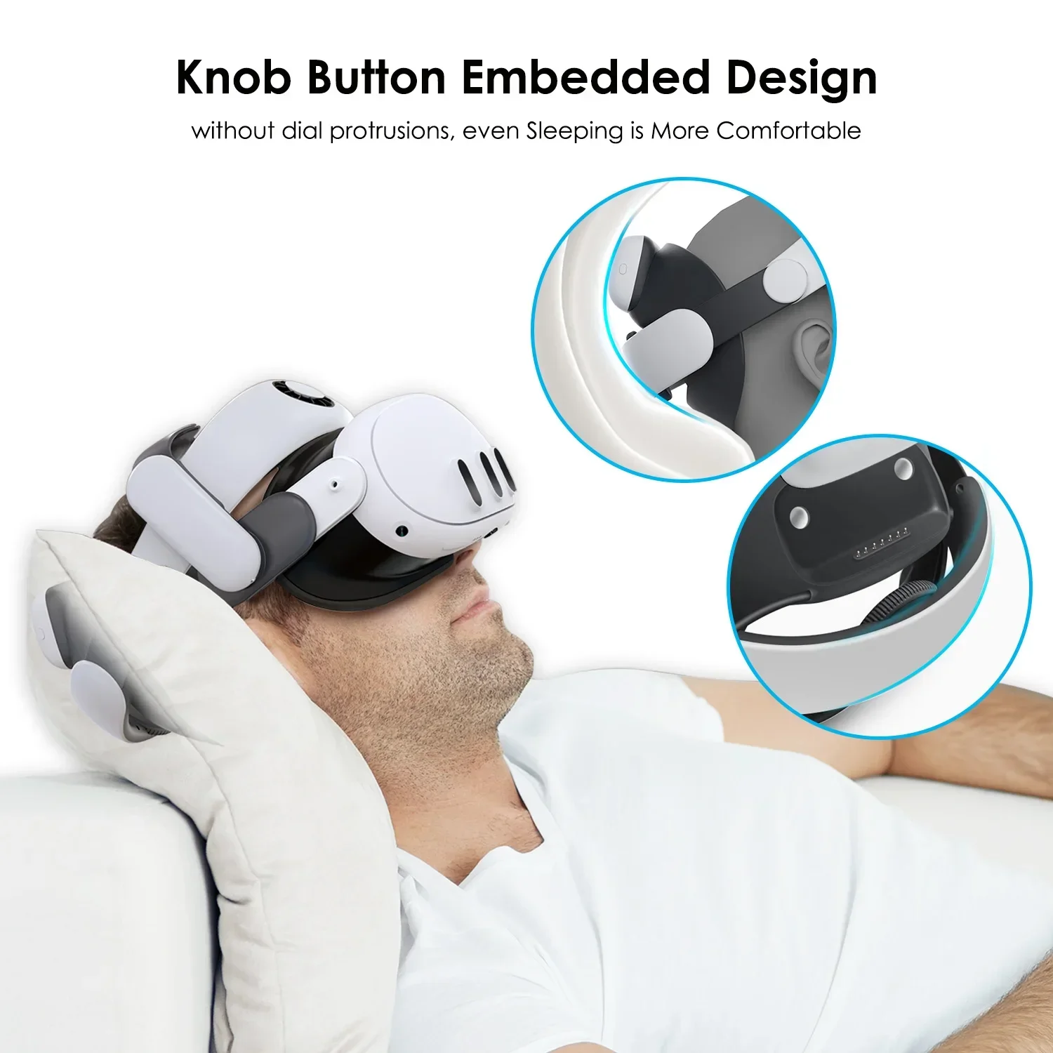 Oculus Quest 3 and Quest 3S Headset Accessories, For BOBOVR S3PRO Hatband with 10,000mAh Magnetic Battery