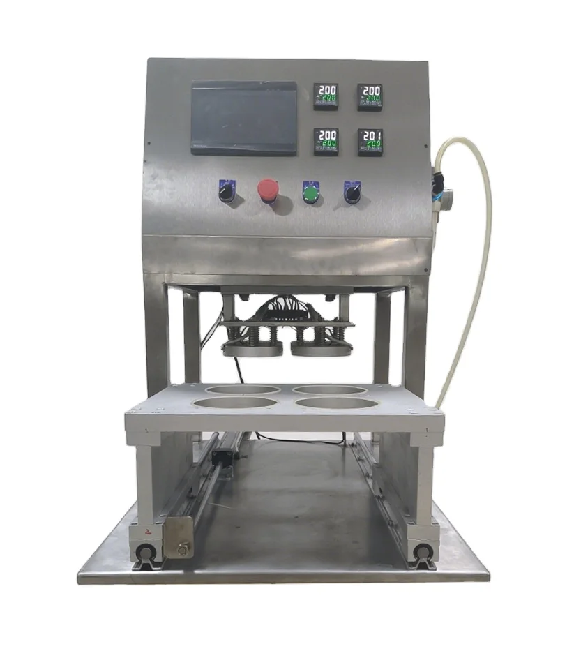 Automatic Food Meal Fresh Meat Beverage Sealed Small Bucket Packaging   Flush MAP Lunch Box Vacuum Packing Machine