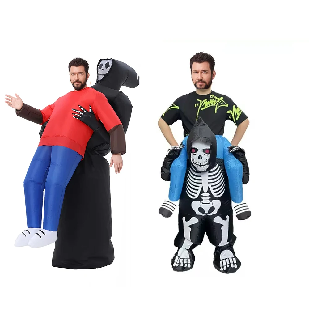 

Надувной костюм призрака на Хэллоуин для взрослых, косплей, карнавал, праздник, унисекс, тематическая одежда для выступлений, сюрпризивный реквизит