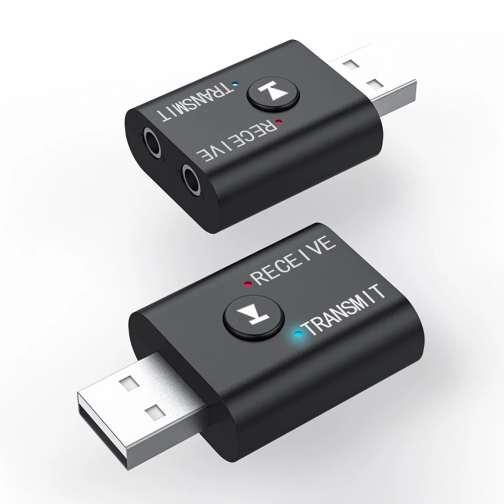 Tebe USB Bluetooth 5.0 Audio Adapter Wireless Receiver Transmitter Sound Card 3.5mm Aux Music Dongle for TV Car Speaker PC