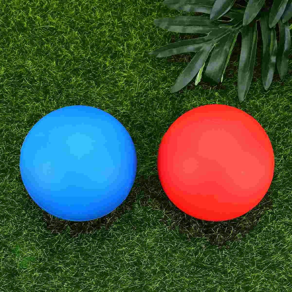 2pcs Massage Ball Massage Balls Deep Muscle Relaxation Yoga Fitness Ball Full Body Massage Ball (Red and Blue)