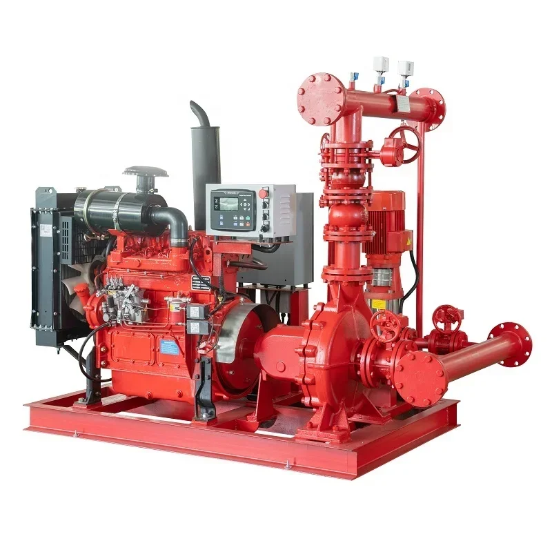 EDJ Series Skid Mounted Fire Pump System for Purity Water Fire Fighting 500GPM