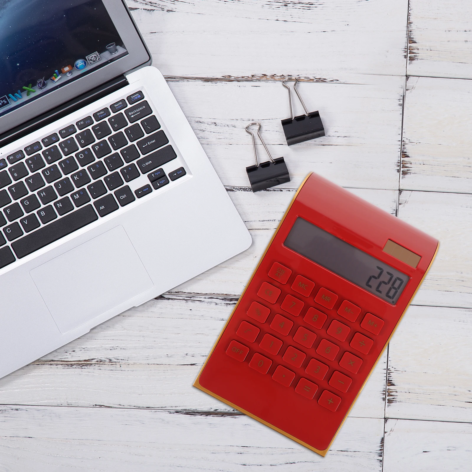

Solar Calculator Cute Calculators for School Office Desk Handheld Red Pocket Size Student Function Supplies Child