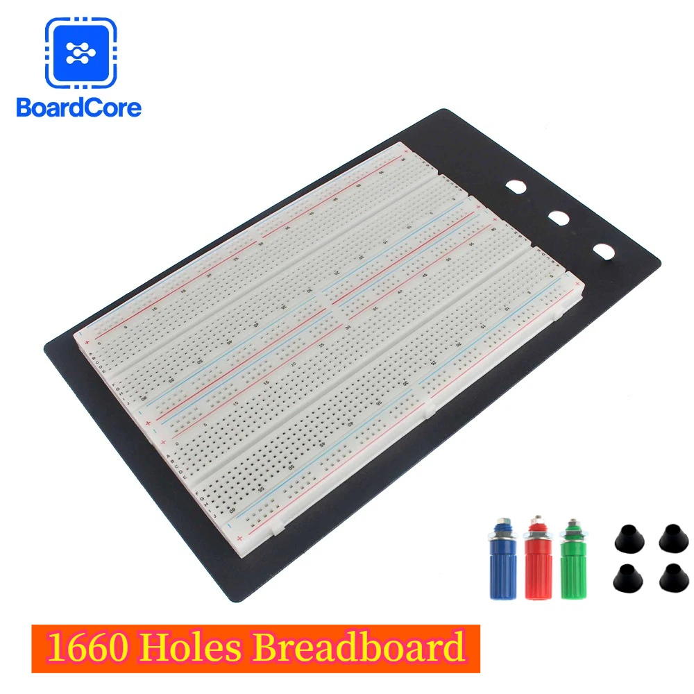 1660 Holes Solderless Breadboard ZY-204 Electronic Prototype Test Board for Circuit DIY Experiment
