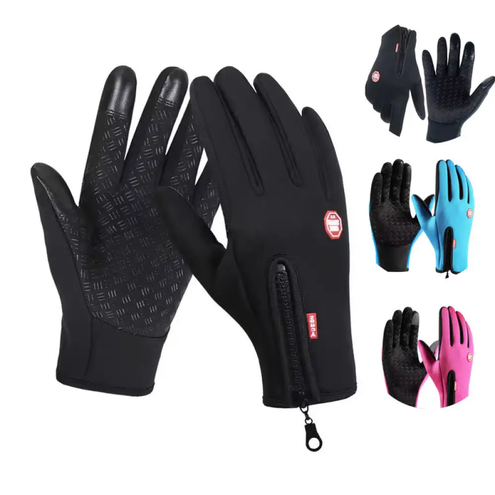 1PCS New Winter Glove Men Women Touch Cold Waterproof Motorcycle Cycle Glove Male Outdoor Sport Plus Velvet Warm RunSki Glove