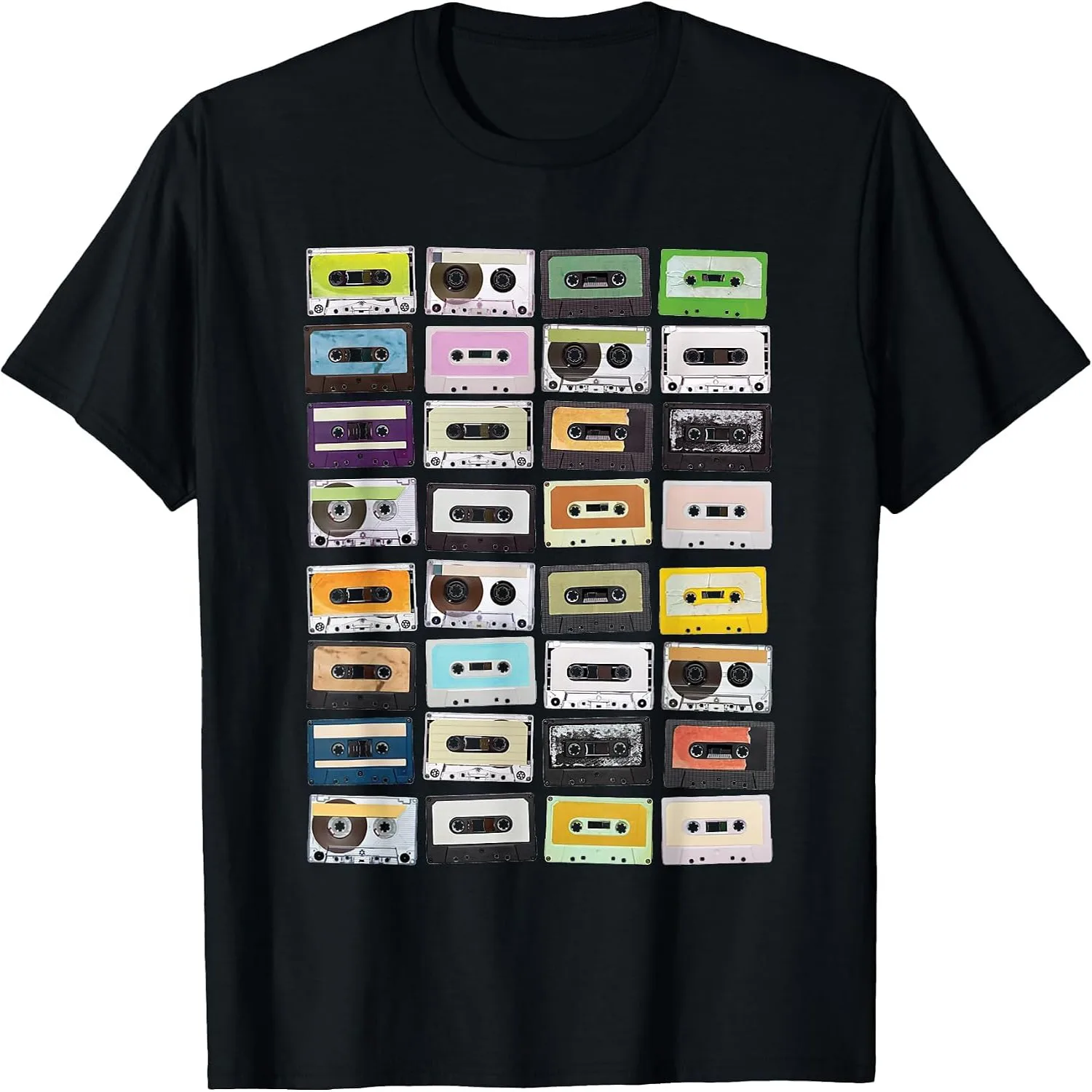 Cassette Tapes Nostalgic Mixtape Music Graphic T-Shirt Unisex t-shirt, 100% cotton tee,
