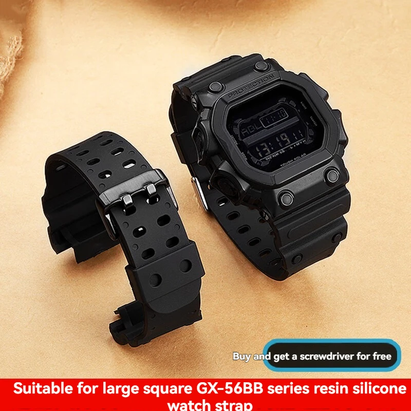 per casio G-SHOCK braccialetto sportivo a blocchi grandi serie GXW-56 GX-56BB orologio in silicone con resina modificata con accessori per uomo