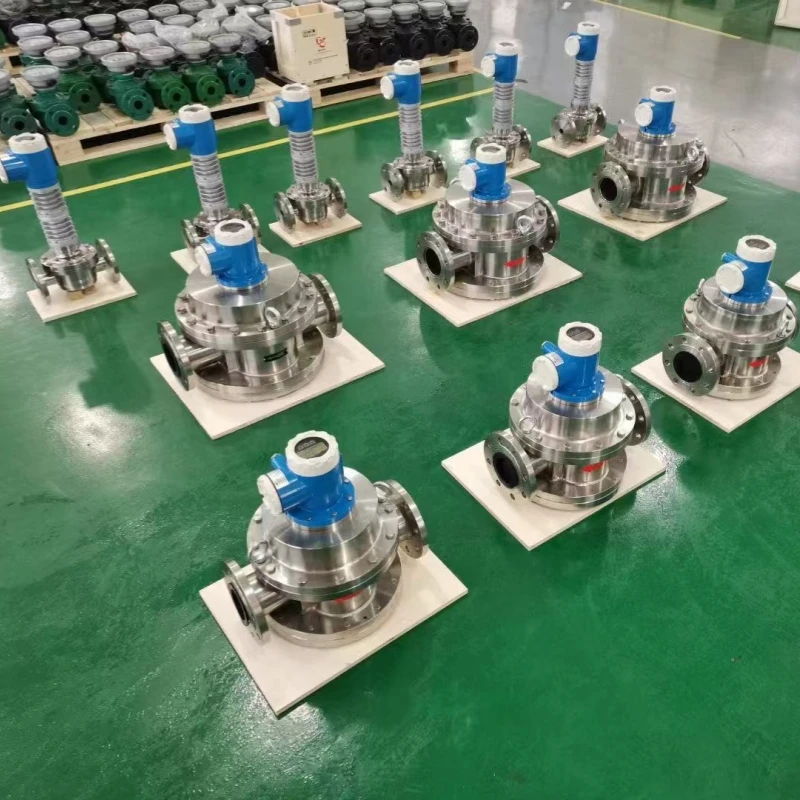 0.5%High-Precision Miniature Oval Gear Flow Meter for Hydraulic Lubrication,Transformer Oil,Fuel