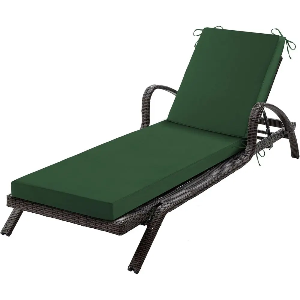 ChaiLounCushions Outdoor, 72x 21x 3 Inch Waterproo & ade-Resistant LounChair Cushion, Outdoor ChaiCushion with Removale Cover &