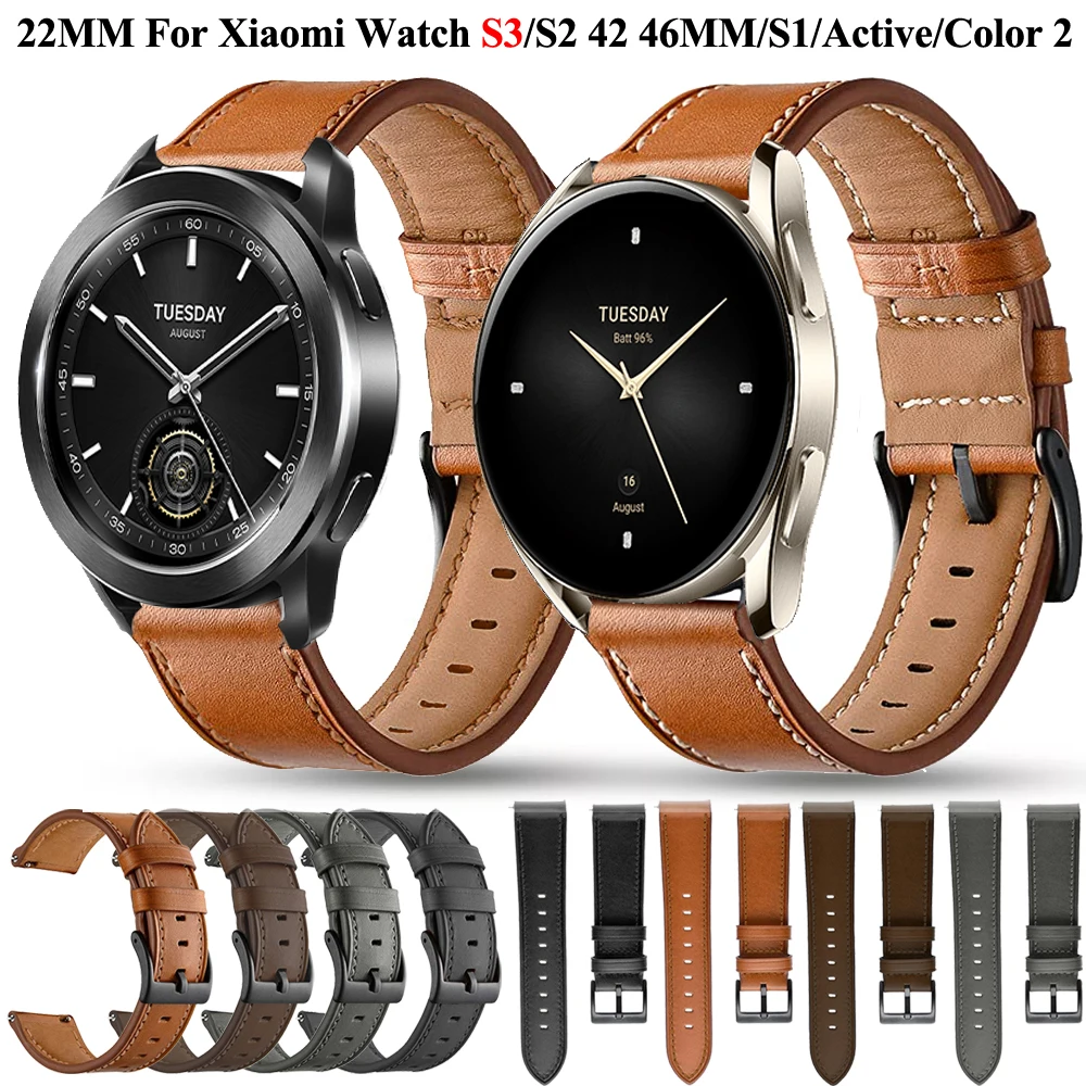 22mm Smart Watch Band For Xiaomi Watch S3/S2 42 46mm Wrist Straps For MI Watch 2 Pro/S1 Active/S1 Pro/Color 2 Watchband Bracelet