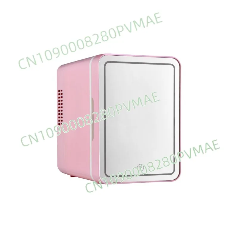 Beauty LED three-speed adjustment brightness 4L mini refrigerator car cooling heating