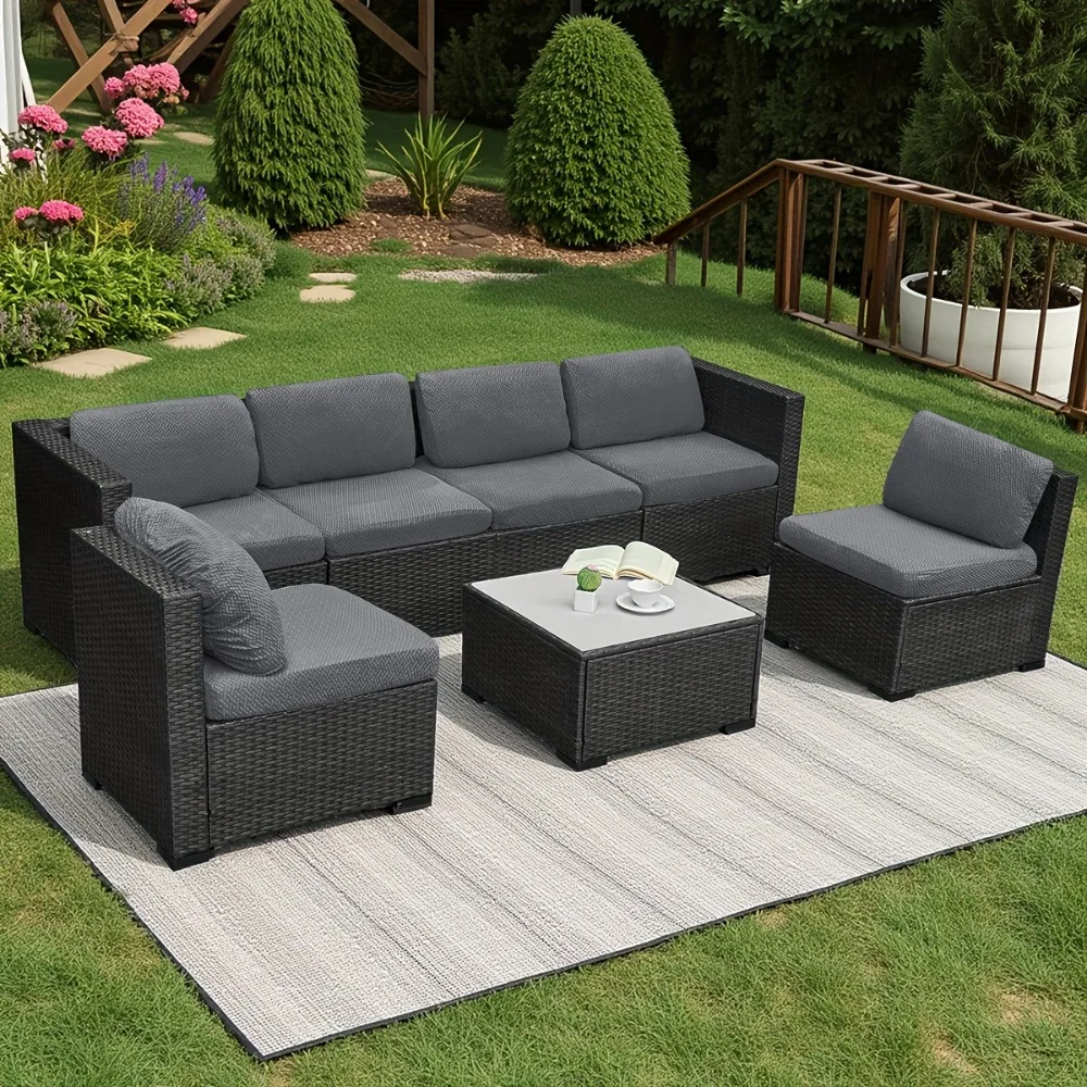 Jacquard Patio Sofa Covers Outdoor Stretch Solid Color Seat Couch Covers Twill Pattern Removable Furniture Protector Garden