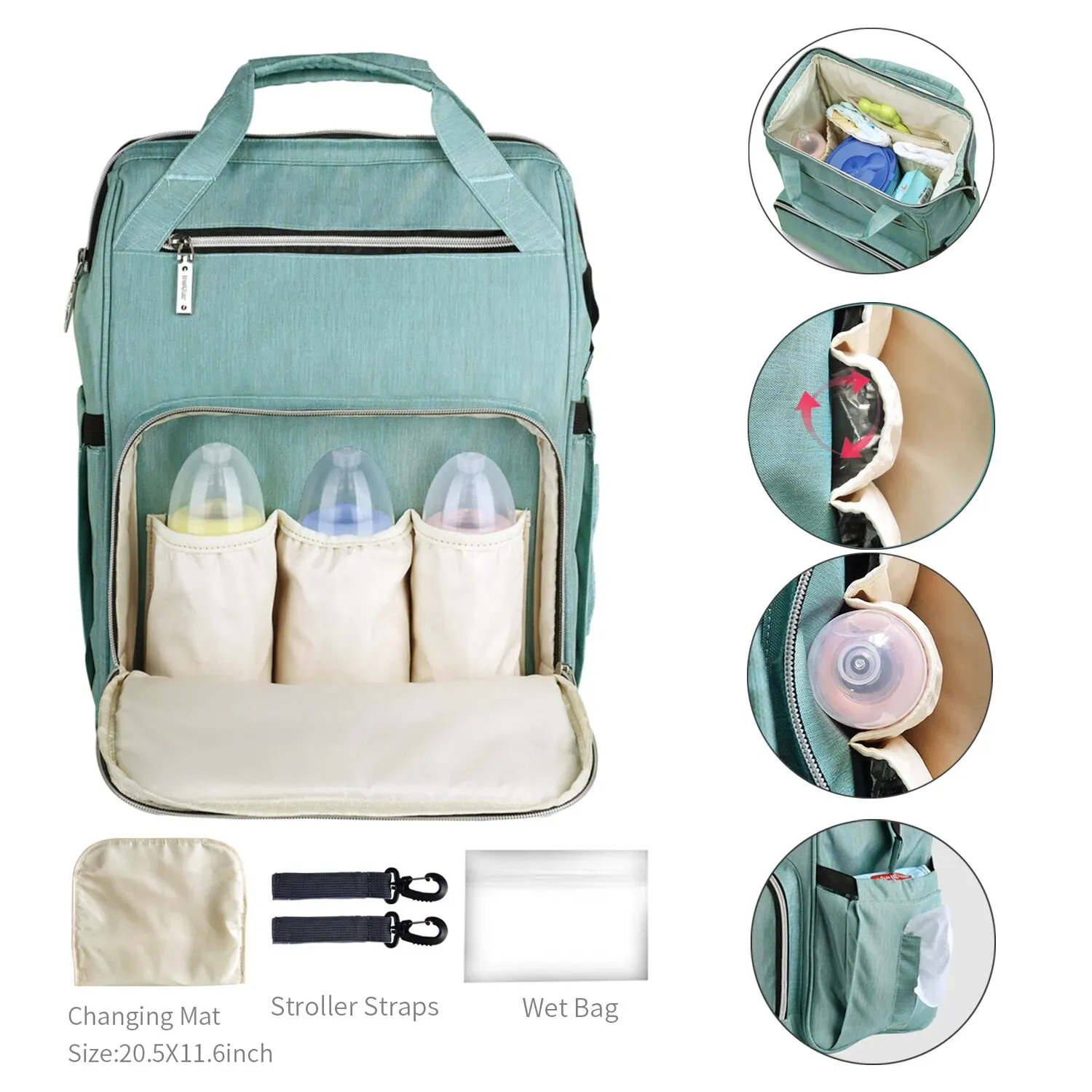 Insular New Fashion Mummy Maternity Nappy Bag Large Capacity Baby Diaper Bags Travel Backpack Designer Nursing Bag For Baby Care